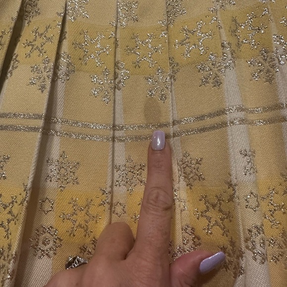 Vintage Jerry Marsch for Mardi Gras Yellow Maxi Dress 1970s Snowflake Print Gown - Picture 3 of 14